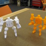 Picture of 3D printed model robots