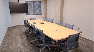The interior of the M169 conference room at the Zeanah Engineering Complex.